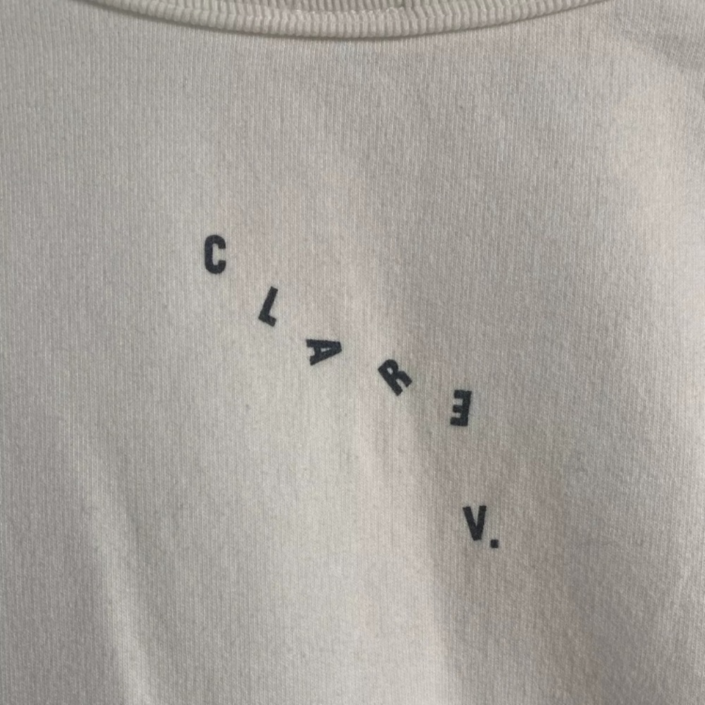 Clare V  Vive La Resistance Sweatshirt Size XS White - Picture 5 of 9